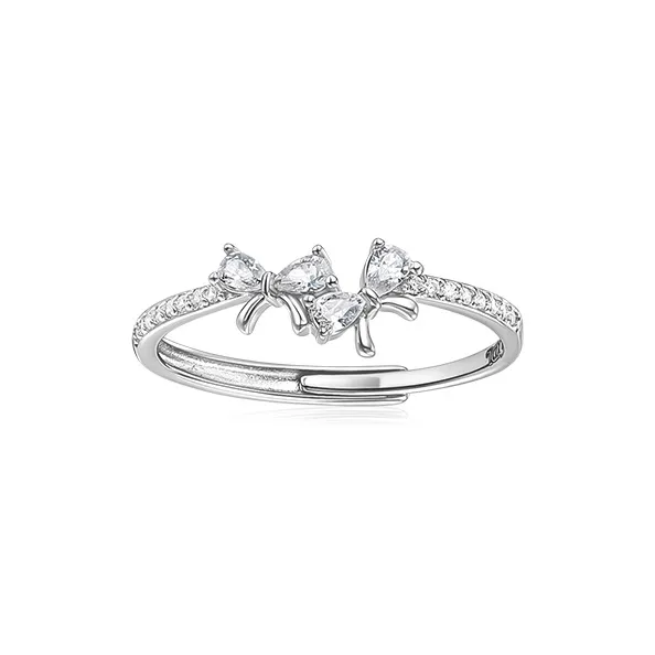 KADER 925 Sterling Silver Rings Unisex Silver-white Gift Box-1
