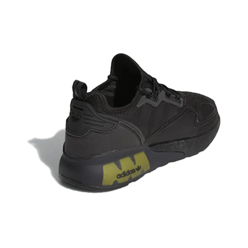 Adidas Zx 2K Boost Core Black Solar Yellow-3