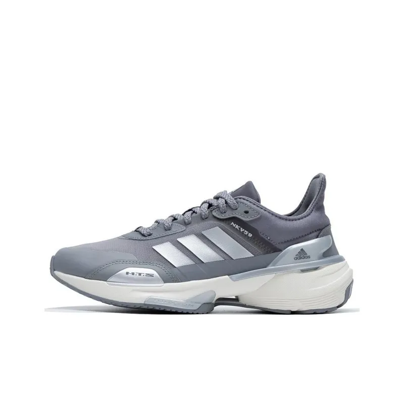 Adidas MTS Cushioning Anti Slip And Wear Resistant Low Top Casual Running Shoes Unisex Gray Silver-0