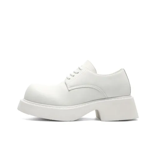 SHUPATE Dress Shoes Unisex Low-Top White