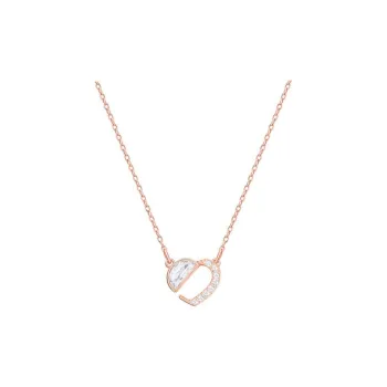 Swarovski Hear Necklaces Women's Rose Gold Tone Plated