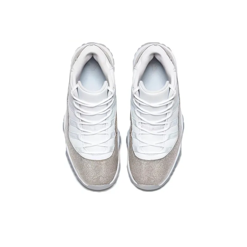 Jordan 11 Retro White Metallic Silver Women's-2