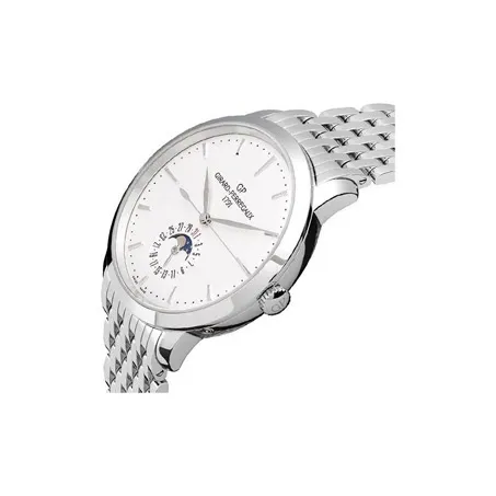GP Automatic Mechanical Movement Men's Watches Watch 40mm Silver Dial Stainless Steel Case Stainless Steel Watchband-1
