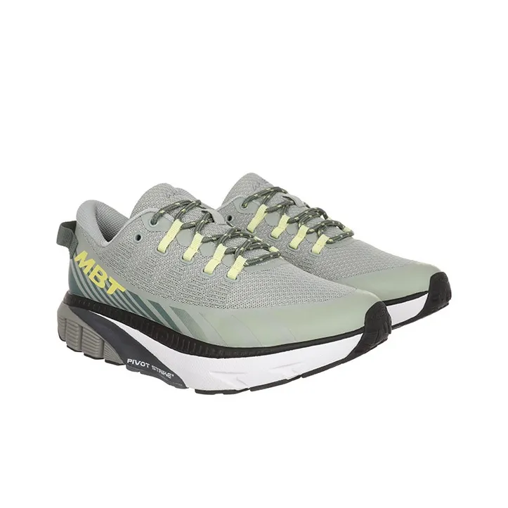 MBT Running Shoes Men Low Top White/Gray-2