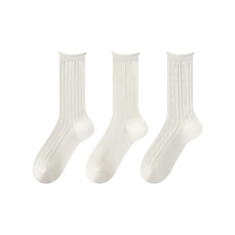 XXLLG Mid Calf Socks Women's 3 Pack-10