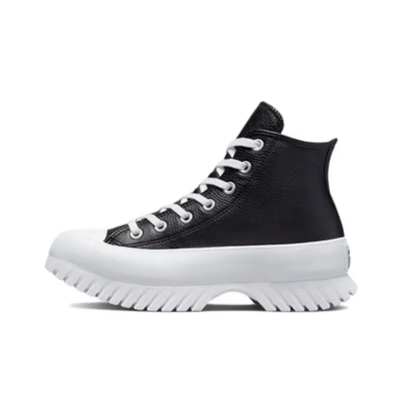 Converse Chuck Taylor All Star Lugged 2.0 Leather High 'Black White'-0