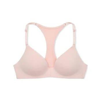 Victoria's Secret LTHE T-SHIRT Lightly Lined Front-Close Wireless Bra/Pk Bra Women's Light Pink