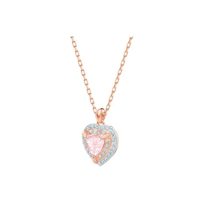 Swarovski ONE Artificial Crystal Necklaces Women's Pink-1