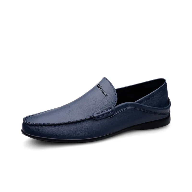 Wen Nai Beanie Shoes Men's Blue-1