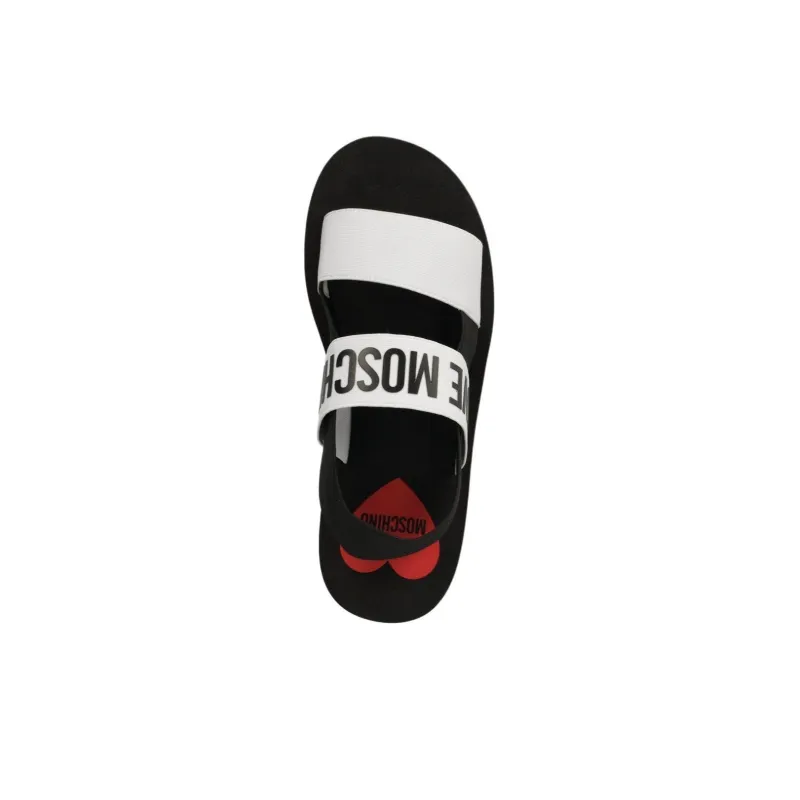 LOVE MOSCHINO Casual Sandal Women's White Black-3
