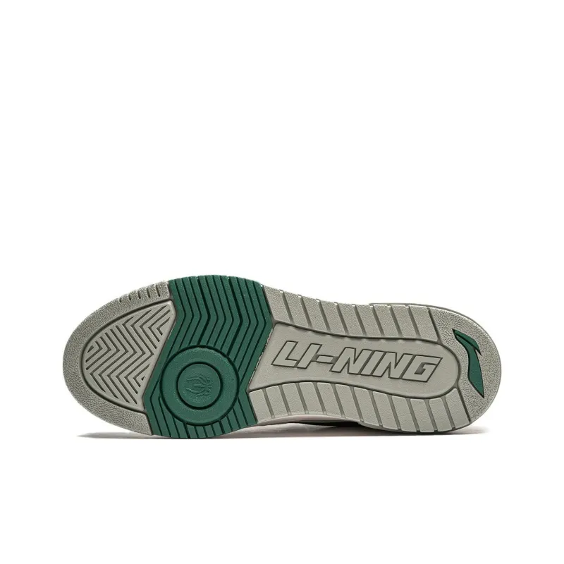 LiNing New Arrival Cushioning Anti Slip And Wear Resistant Rebound Low Top Basketball Shoes Men's Beige Green-6