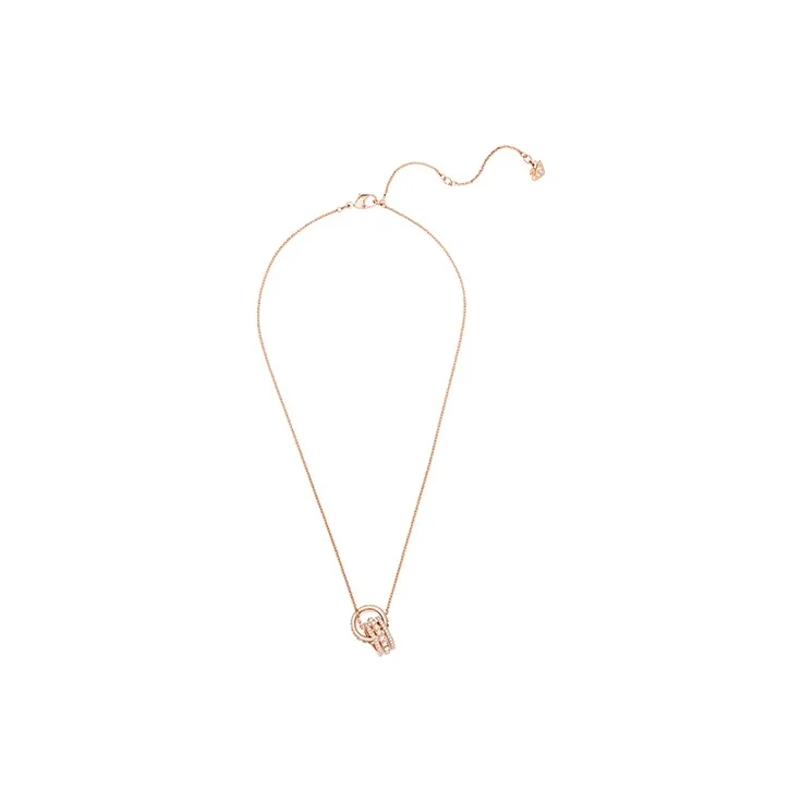 Swarovski Hyperbola Gold Plated Necklaces Women's Rose Gold Tone Plated-1