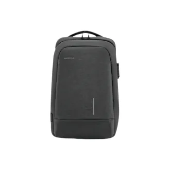 KINGSONS Polyester Backpack Regular Unisex Dark Gray/Light Gray