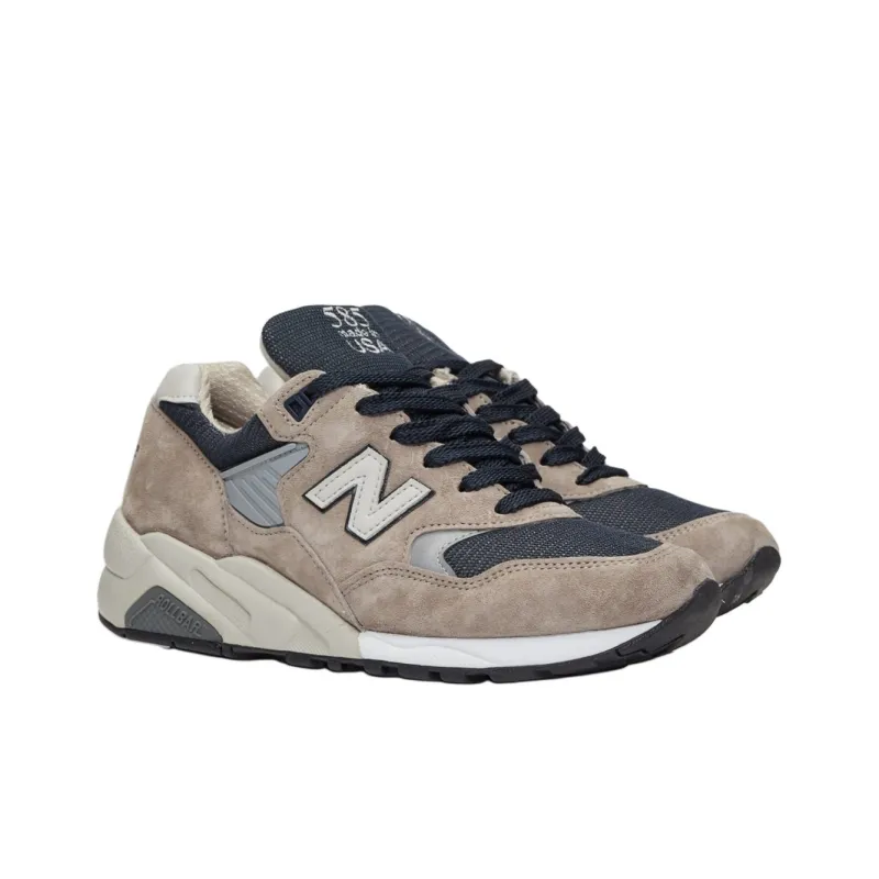 New Balance NB 585 Cushioning, Wear Resistant Low Top Running Shoes Unisex Gray Blue-2