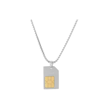 Guuka Titanium Steel Necklaces Unisex Silver