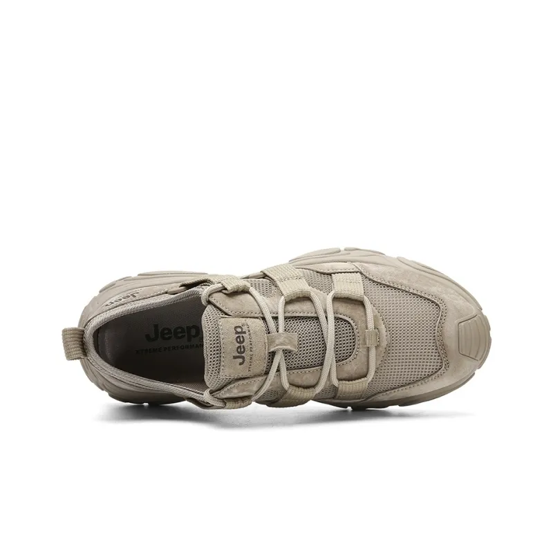 Jeep Low Top Outdoor Shoes Unisex Khaki-2