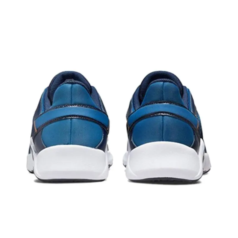 Nike Legend Essential 2 Cushioning, Slip Resistant, And Abrasion Resistant Low Top Training Shoes Men's Dark Blue White-4