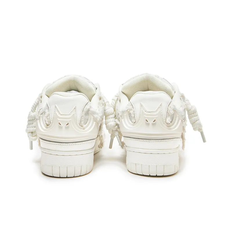 MQMS Skateboard Shoes Unisex Low Top White-2
