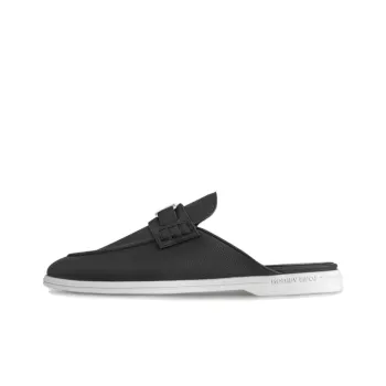 LOUIS VUITTON Estate Slip Resistant Fashion Slippers Men's Black