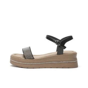 DAPHNE Strap Sandals 5cm Women's Beige/Black