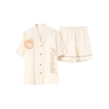 Follow The United States Pajama Set Women's Cream Apricot