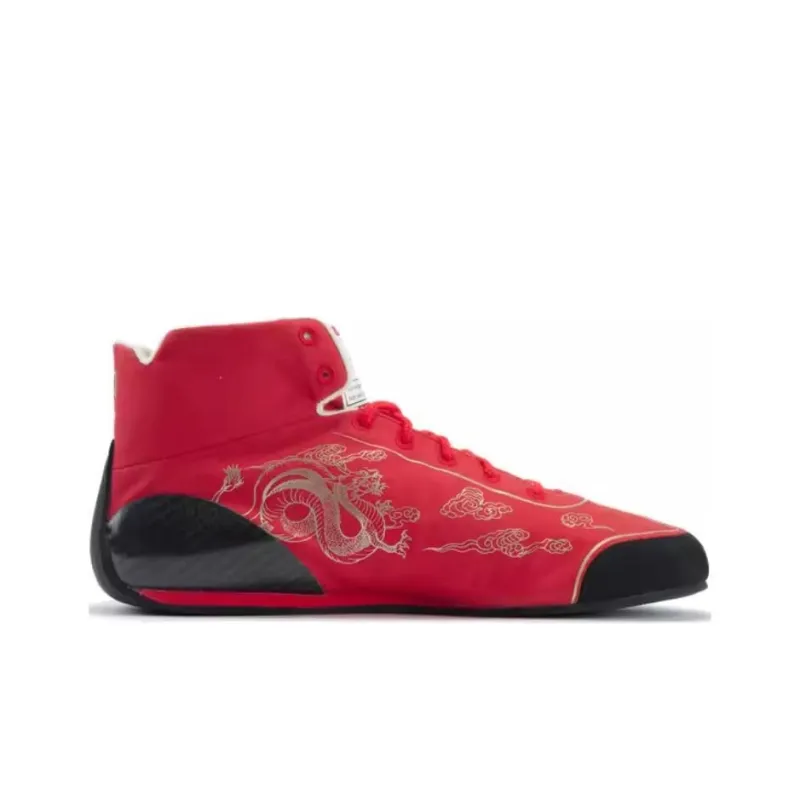 PUMA Slip Resistant Mid Top Casual Shoes Men's Red Gold-1
