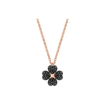 Swarovski Faux Crystal Necklaces Women's Black