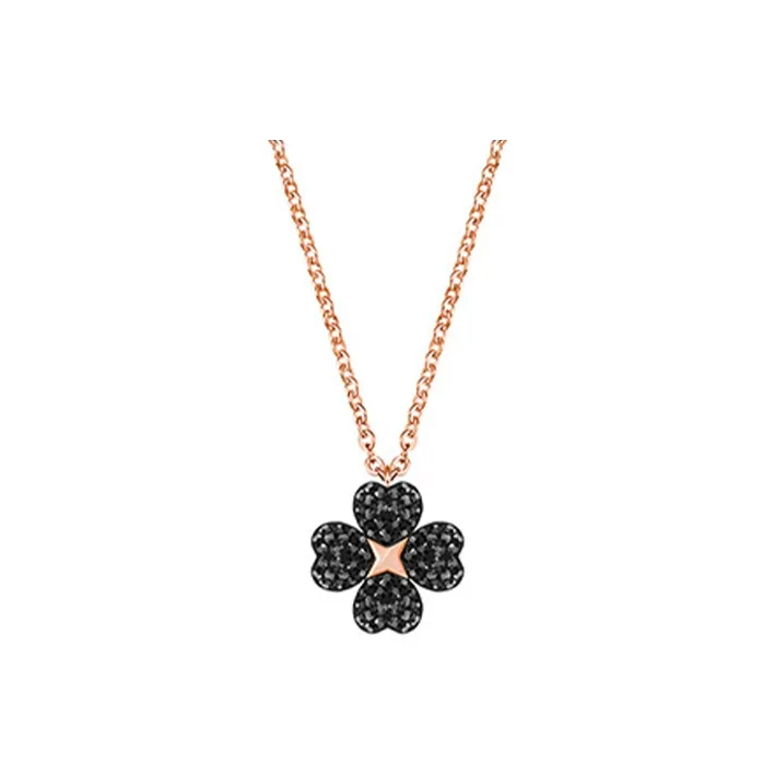 Swarovski Faux Crystal Necklaces Women's Black-0