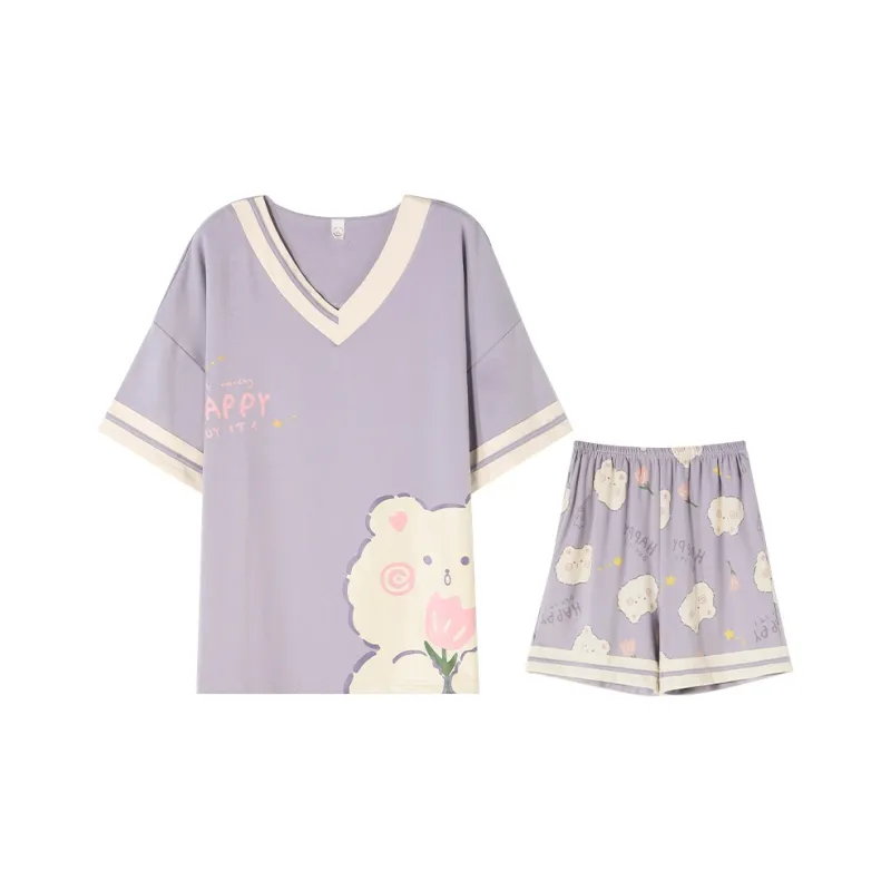 William Pajama Set Women's Purple-0
