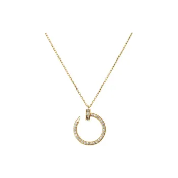 Cartier 2010s 18K Yellow Gold Juste Un Clou Diamond Necklace