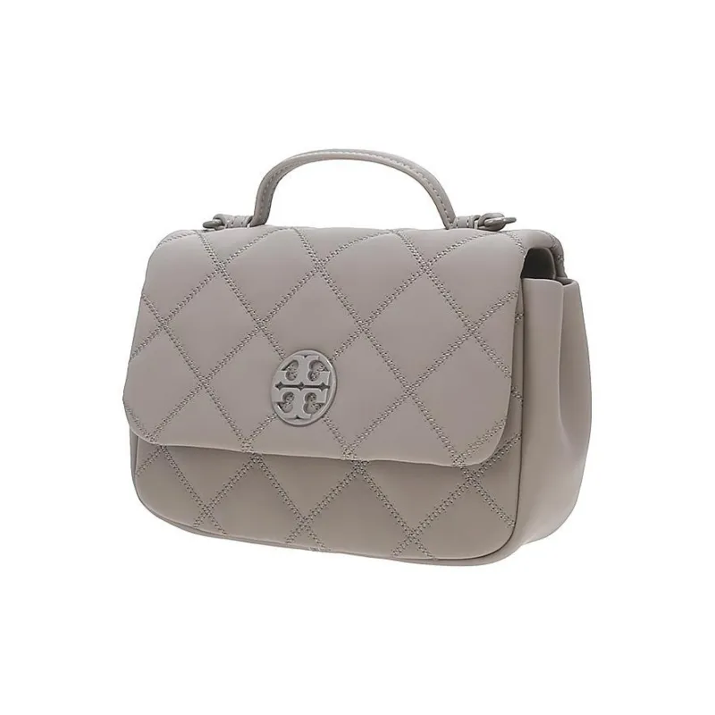 TORY BURCH Cow Leather Shoulder Bag, Crossbody Bag, Handbag Trumpets Women's Gray-1