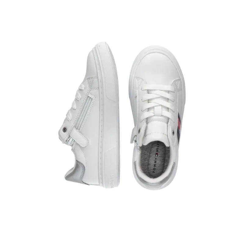 Tommy Hilfiger Low Top Skateboard Shoes 3cm Women's White-4