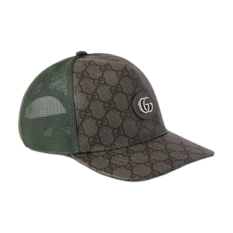 GUCCI Cotton Baseball Caps Men's Green-1