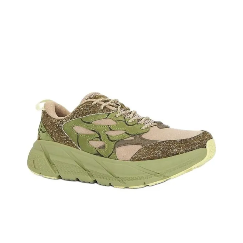 HOKA ONE ONE Clifton LS Anti Slip Wear Resistant Low Top Running Shoes Men's Green-2