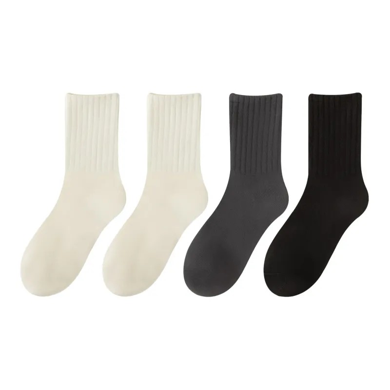 XXLLG Mid Calf Socks Women's 4 Pack-13