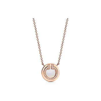 TIFFANY & CO. T Mother Of Pearl Necklaces Women's