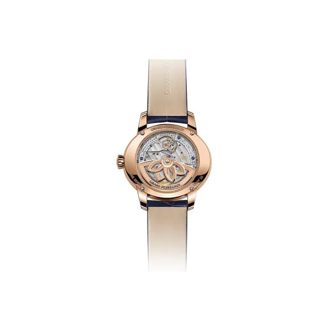 GP Automatic Mechanical Movement Women's Watch 35.4*30.4mm Blue Dial 18K Rose Gold Watch Case-2