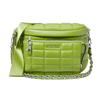 MICHAEL KORS Slater Sheepskin Shoulder Bag Crossbody Bag Medium Size Women's Avocado Green