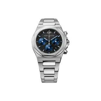 GP Automatic Mechanical Movement Men's Watches Watch 42mm Black Dial Steel Watch Case Steel Strap