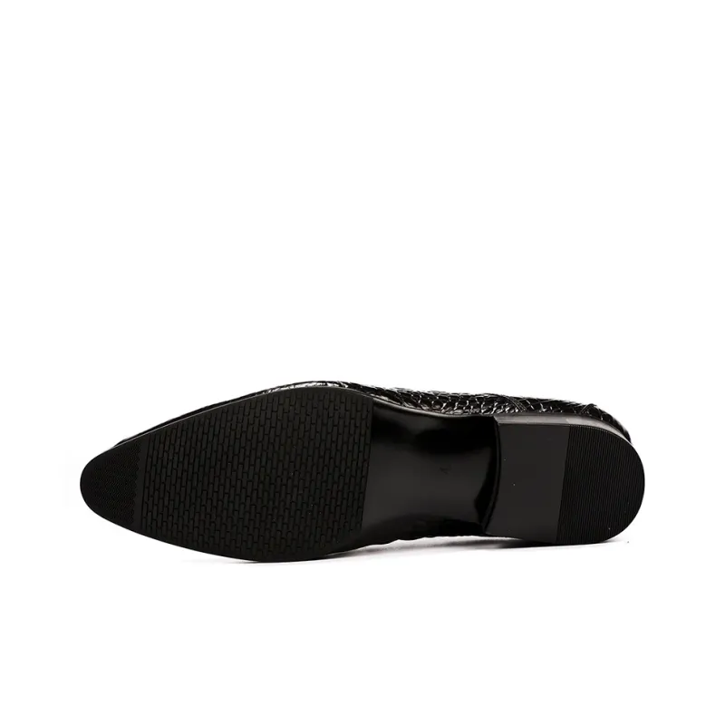 ASTON M.JAZZ Dress Shoes Men Low Top Black/Burgundy/Brown-4