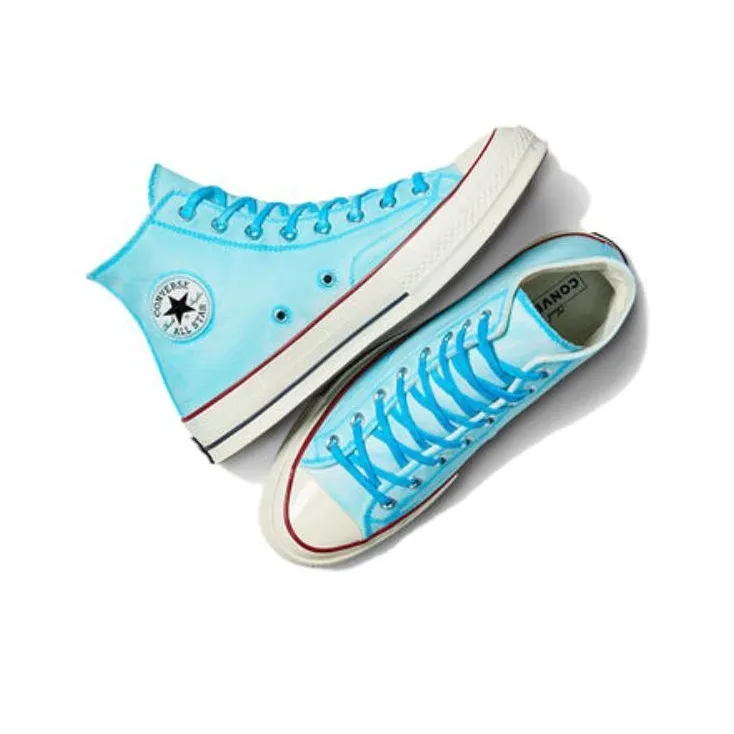 Converse Chuck 70 Slip-Resistant Cushioning High-Top Canvas Shoes Unisex Cyan-3