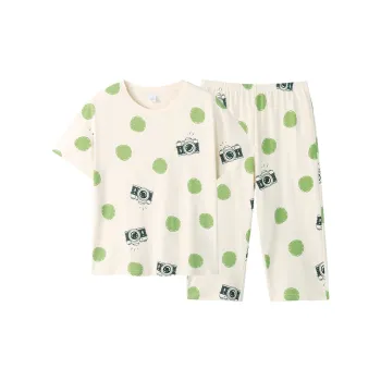Huggy Kissy Pajama Set Women's Apricot