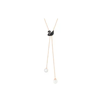 Swarovski Artificial Crystal Necklaces Women's Black