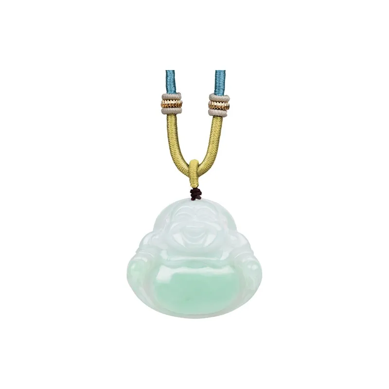 Clear Snow Ice Glutinous Jadeite Pendants Unisex-0