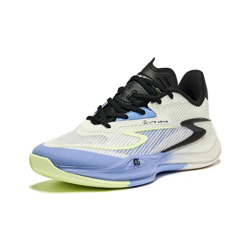 Erke Qian Xun V2 Cushioning, Wear Resistant Mid Top Basketball Shoes Men's Hydrangea Color Scheme-2