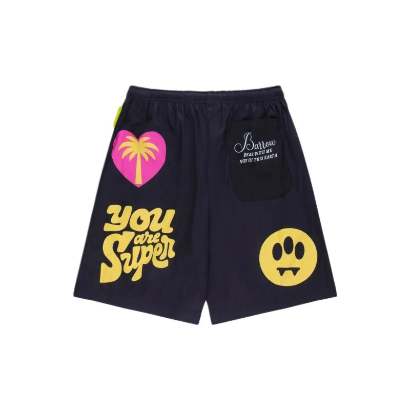 Barrow Logo print Swim Shorts-1