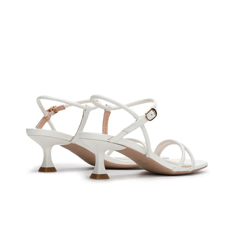 SATURDAY MODE One Strap Sandals Women's Ecru-4
