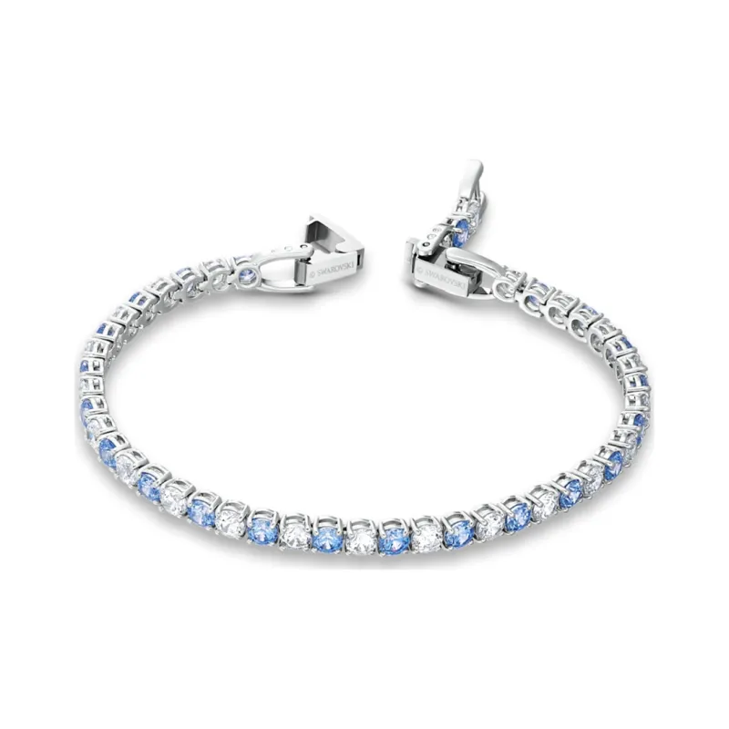 Swarovski Tennis Deluxe Bracelets Women's Blue Silver-0