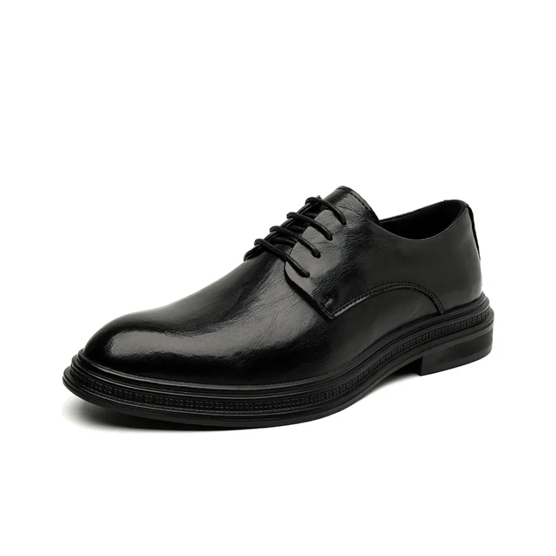 SHUPATE Dress Shoes Men Low Top Black-1