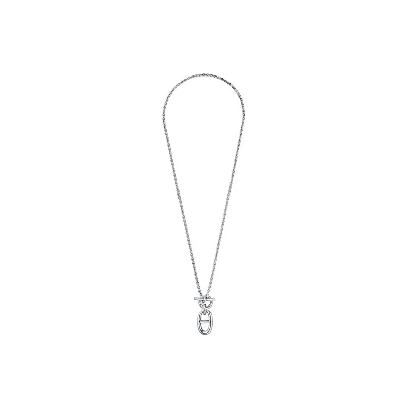 HERMES Chaine D'Ancre 925 Sterling Silver Necklaces Men's-1